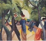August Macke Promenade oil painting